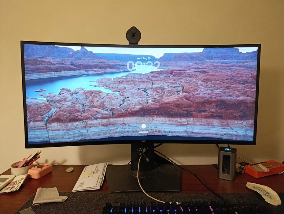 Monitor Curvo Dell UltraSharp 34" U3417W (WQHD / IPS / KVM) - Como novo