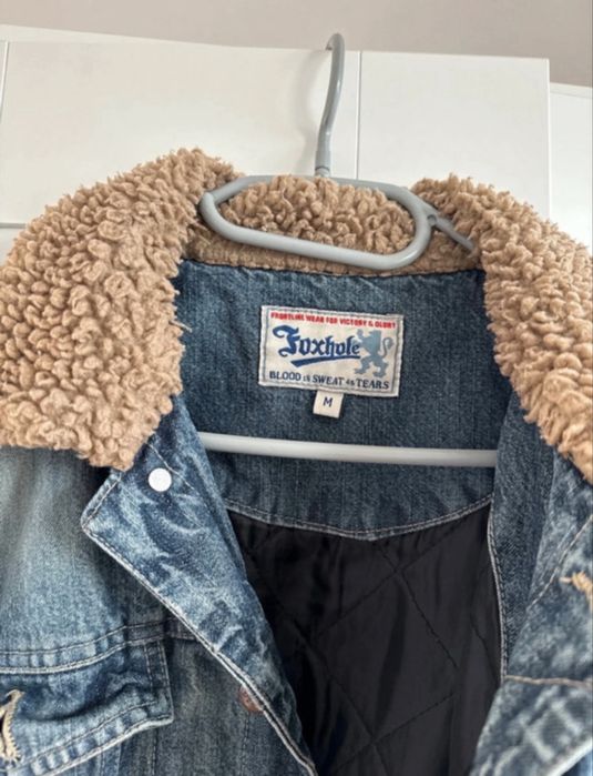 Kurtka jeansowa z barankiem