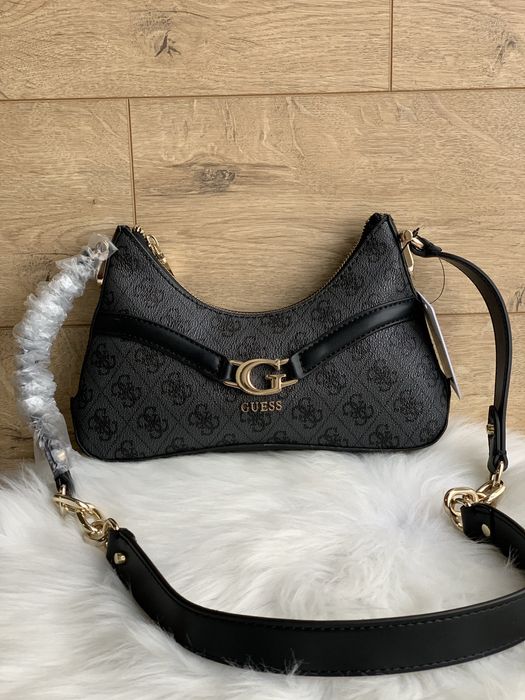 Жіноча сумка guess dea графітова