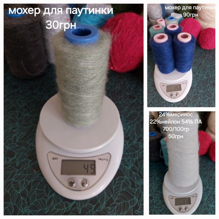 Пряжа, нитки для в'язання