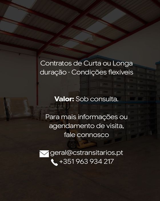 Espaço Disponível em Armazém – 300m² | Gandra, Paredes