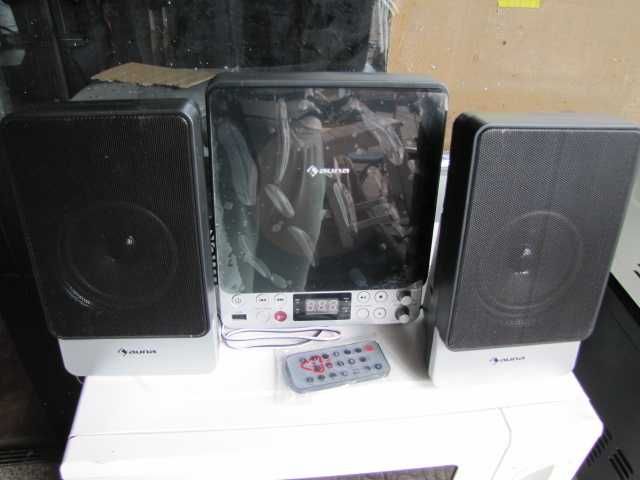 Wieża stereo z CD 2 głośniki pilot mikrowieża AUNA Microstar