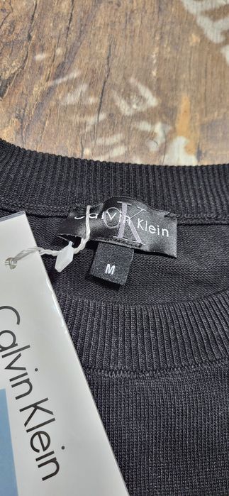 Koszulka męska czarna miękka jak kaszmir logo M L