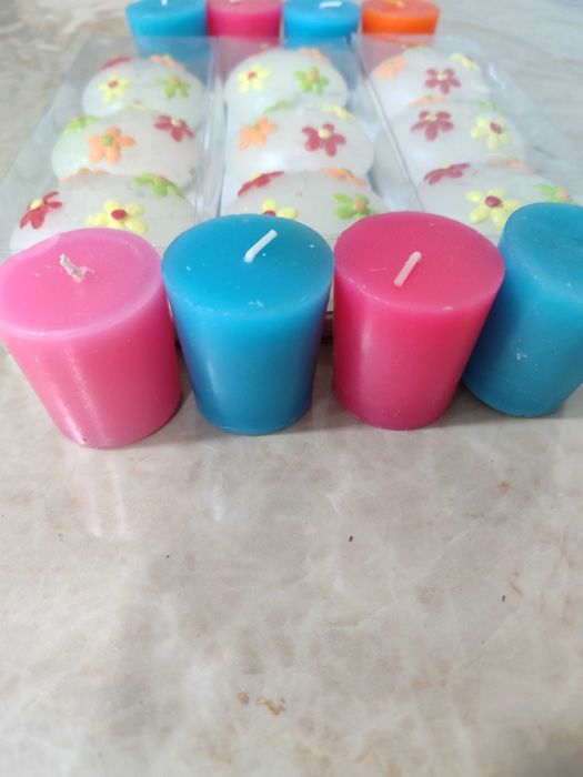 Lote de 17 velas decorativas