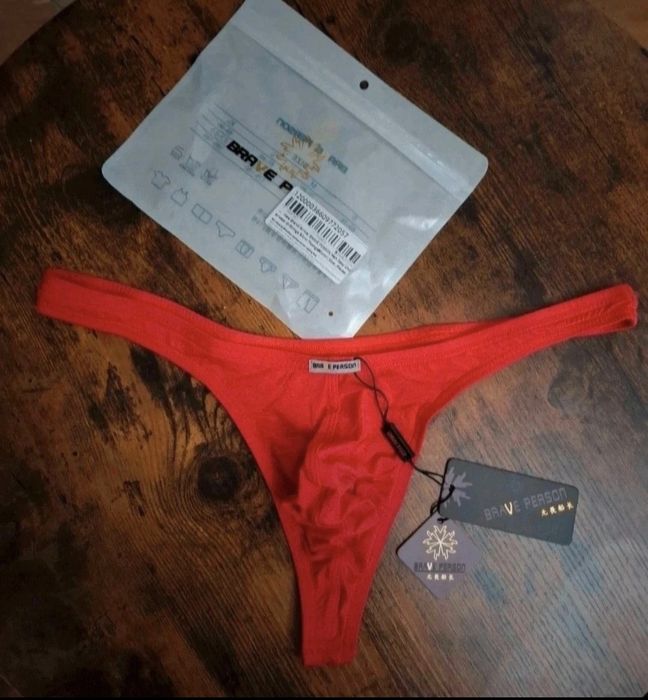 Slipy męskie, stringi Brave Person roz. XL