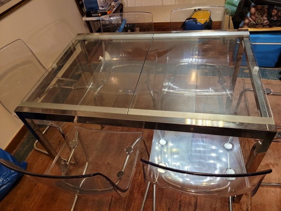 Mesa extensível Glivarp com cadeiras