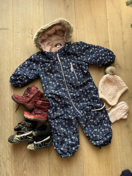 Комбінезон H&M зимовий 80 р., комбез для дівчинки