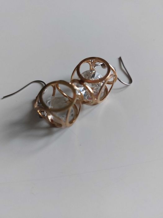 Kolczyki ażurowe kostki