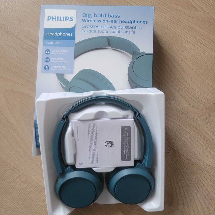 Słuchawki bezprzewodowe Philips TAH4205 + kabel USB C - na gwarancji