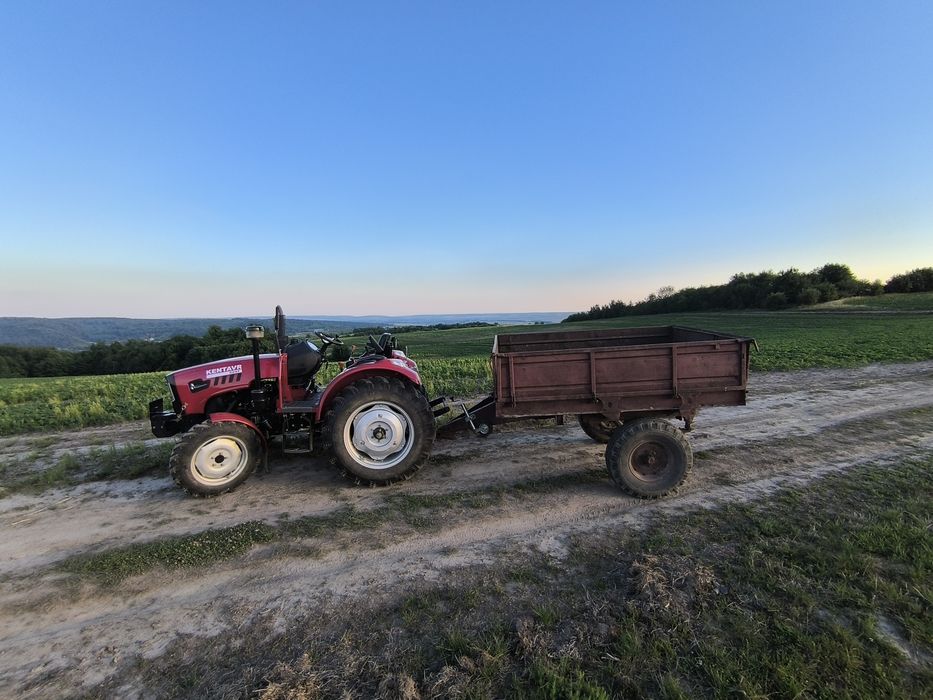 Прицеп 1птс-2. одноосний