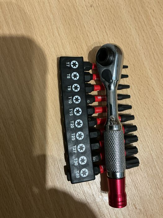 Набор комплект біти торкс та тріскачка інструменти преміум класу міцні