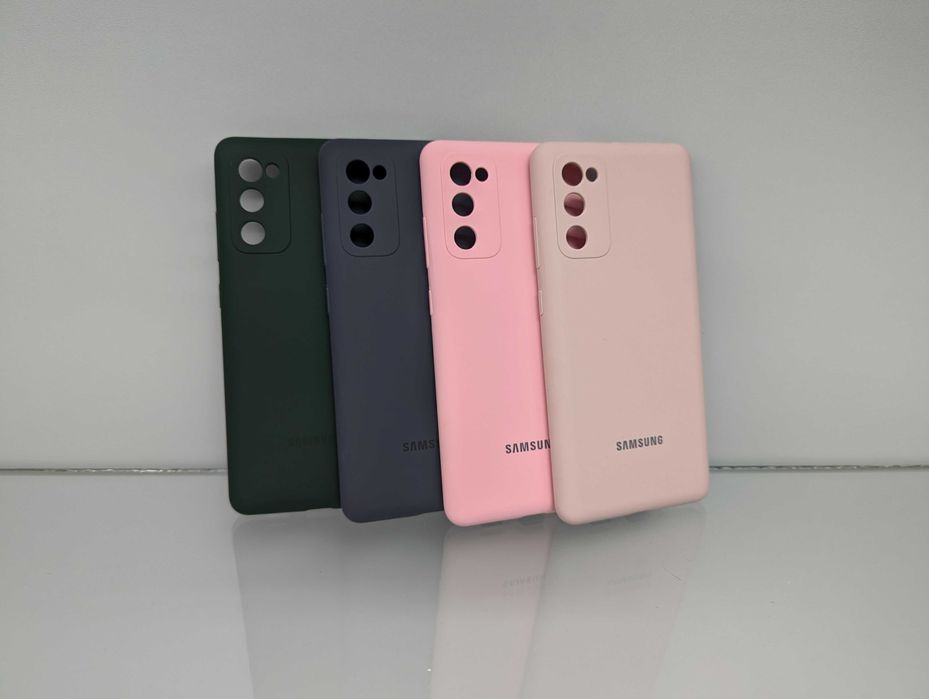 Топ! Samsung S20 FE Премиум софт тач с логотипом чехол чохол