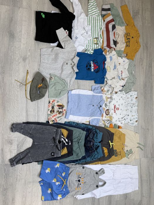 Paczka ubrań dla chłopca 74 Adidas, Nike, next, H&M