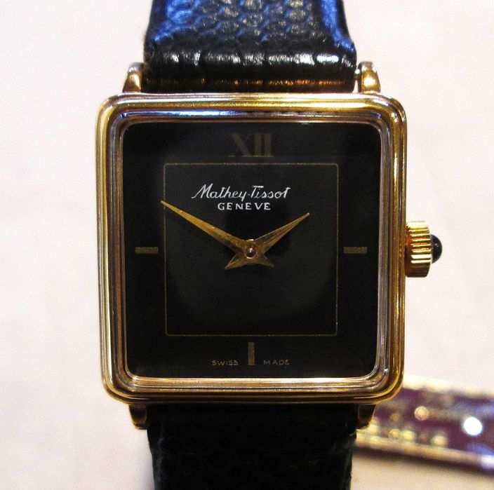 80's Relógio de Senhora MATHEY-TISSOT Tank Mov. Mec. NOVO Stock Antigo