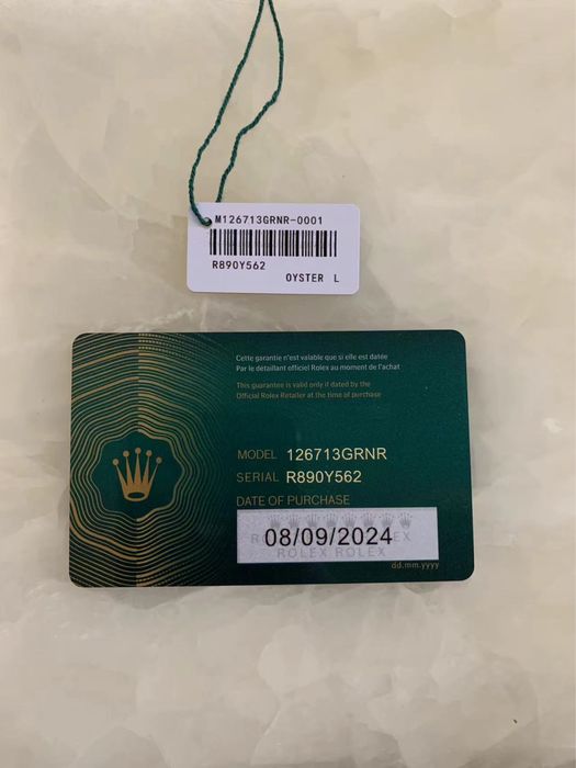 Карта Rolex NFC под вашы Часы под заказ Model, Serial