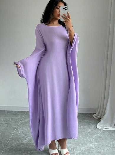 Fioletowa sukienka długa