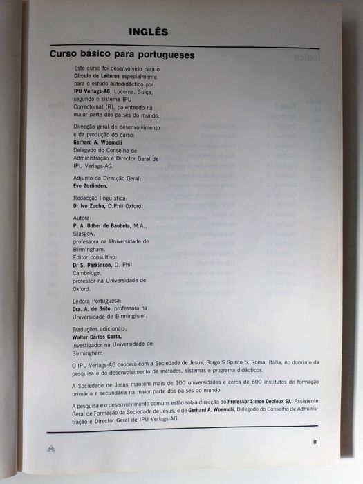 Curso de INGLÊS p/ portugueses - com exercícios e 3 disquetes.