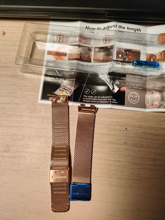 Pasek Huawei band 8 złota