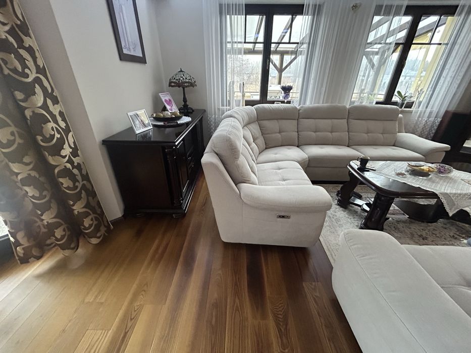 Narożnik i sofa Toledo, stan idealny, elektryczne rozkładanie