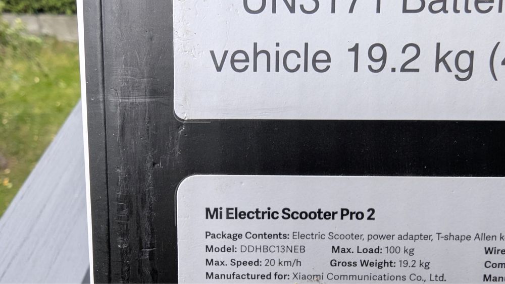 Hulajnoga Xiaomi Mi Electric Scooter Pro 2