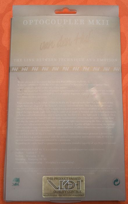 Cabo Óptico Van Den Hul Octocoupler MKII64171270193795123