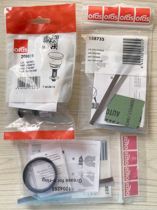 Oras картридж дивертор ключ уплотнительное кольцо смазка аэратор