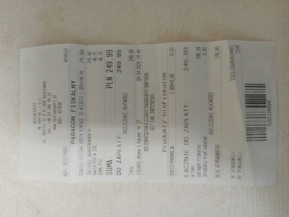 Rowerek biegowy dziecięcy