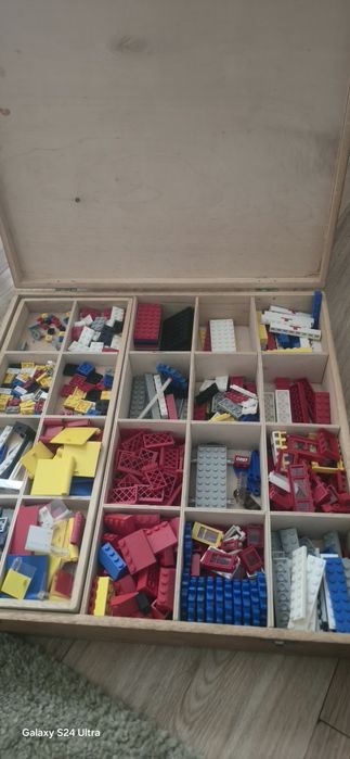 Lego z 1971 r w drewnianych boxach