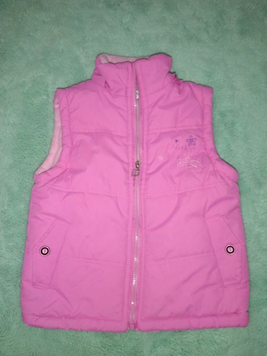 Różowy bezrękawnik rozmiar 122