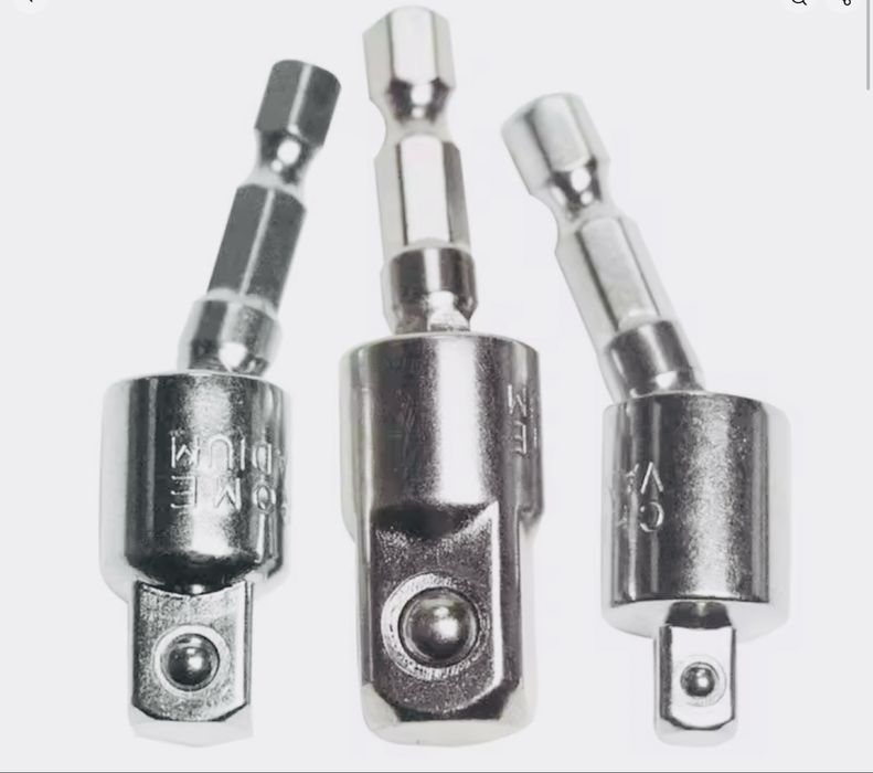 360-градусна перехідна головка 1/4" 3/8" 1/2"шестигранний хвостовик1/4