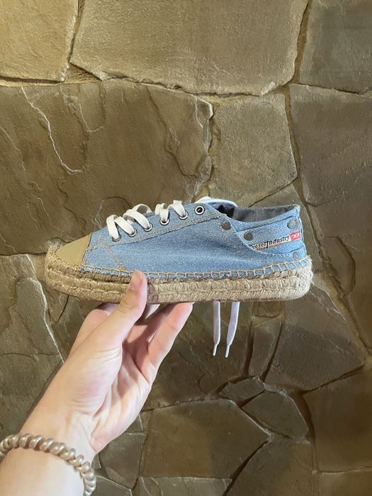 DIESEL EXPODRILLAS LC W Womens Trainers Lace Up Denim Casual Sneakers