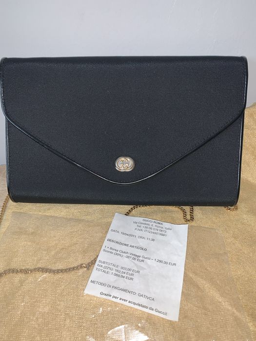 Оригінальний вінтажний клатч Gucci, стан як новий