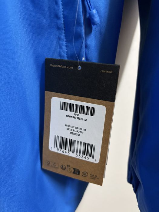 Kurtka Wodoodporna Kompatybilna The North Face Quest Zip-In DryVent M/L Nowa