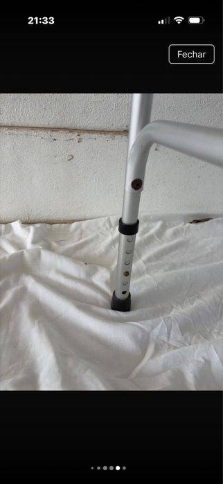 Andarilho inox ajustavel em muito bom estado