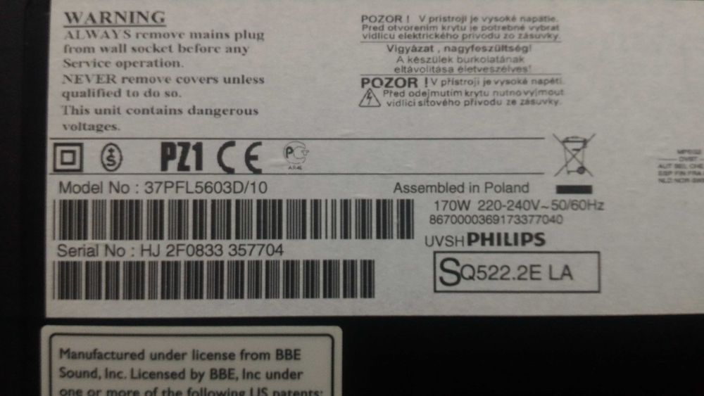 Lcd PHILIPS 37 polegadas com HDMI e USB