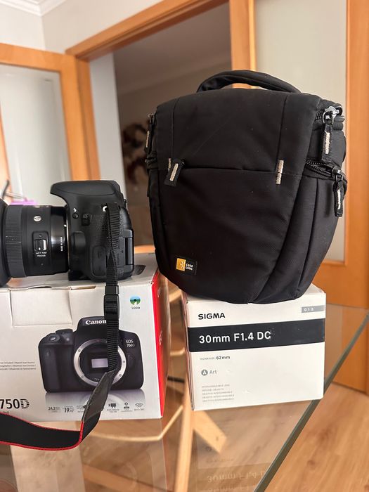 Canon 750d Wi-Fi + lente sigma 30mm 1.4