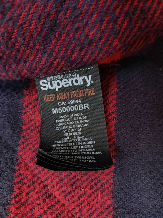 Замшева чоловіча куртка на кнопках Superdry М р