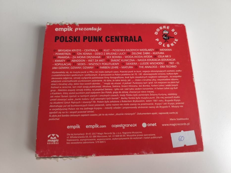 płyta CD - POLSKI PUNK - Centrala, składanka