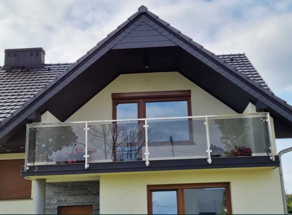 Balustrady szklane