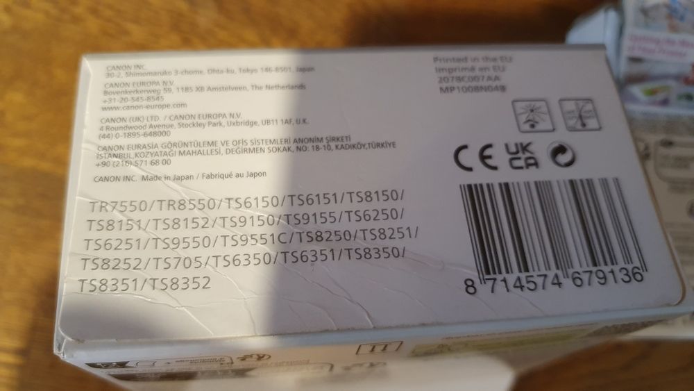 Tusz canon 580 zestaw