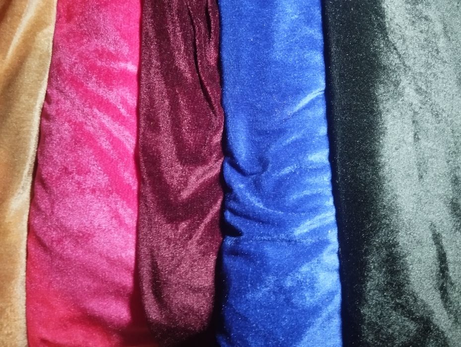 Распродажа Ткань Стрейч Велюр однотонный