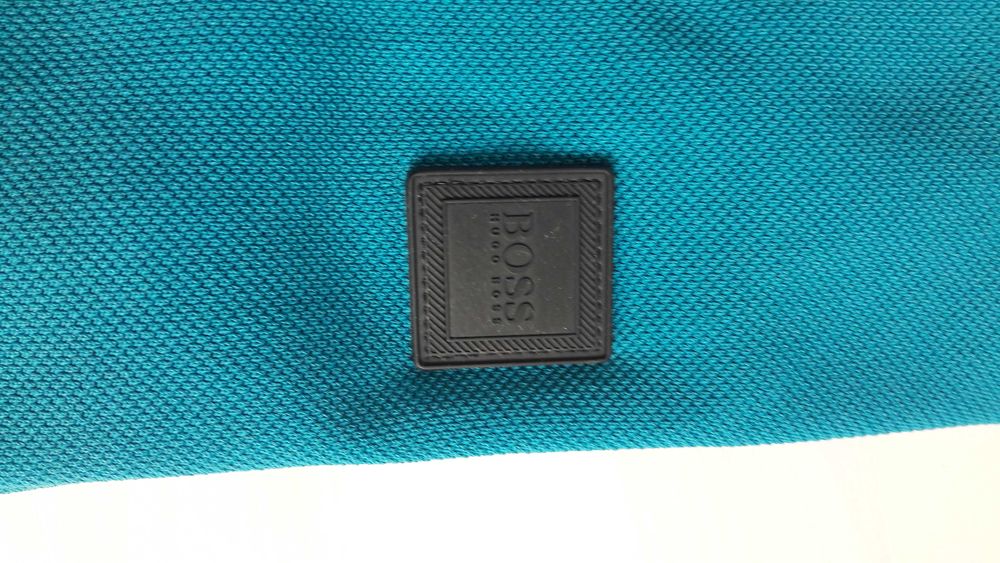 Bluzka polo Hugo Boss turkus