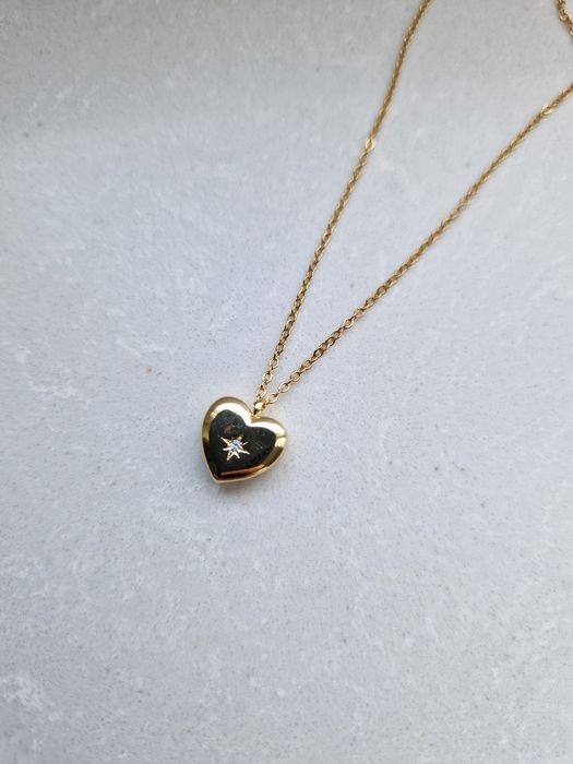 Naszyjnik serce stal nierdzewna