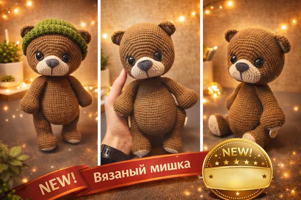 Подарочный мишка ручной работы