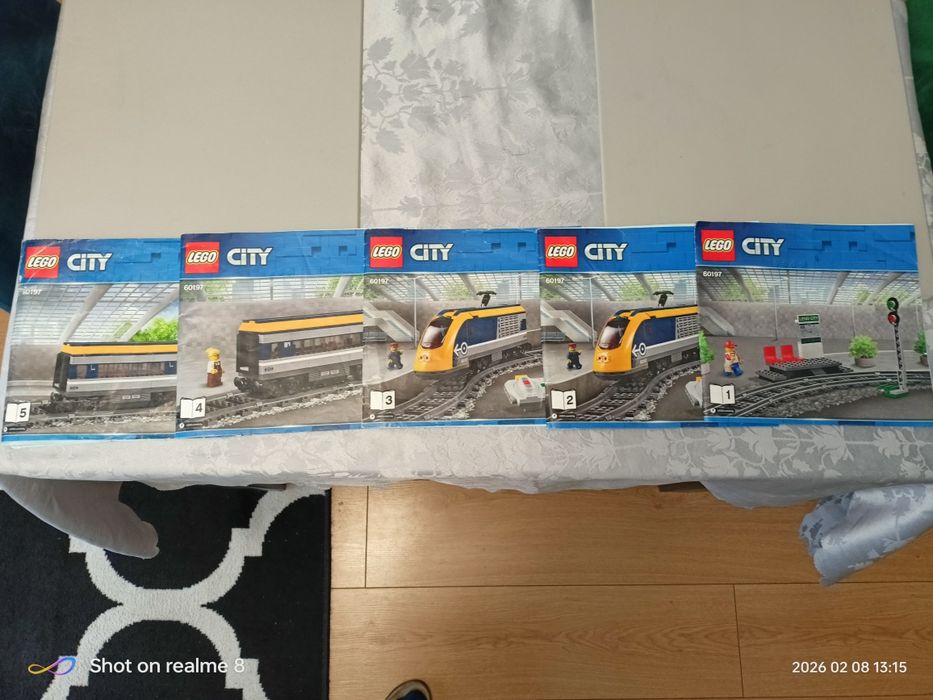 Lego City Pociąg 60197 + Zwrotnice 60238 + Tory