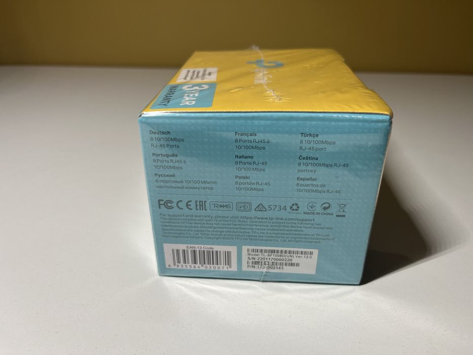 Switch 8-portowy 10/100Mbps TP-Link TL-SF1008D