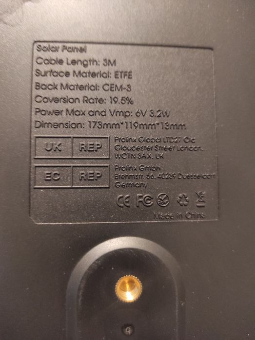 Panel słoneczny ZS-GQ5 usb-c