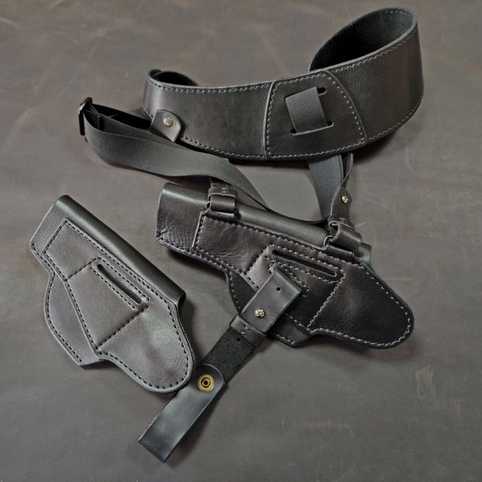 Шкіряна кобура на АПС, кобура під АПС, кобура для пістолету, АПС