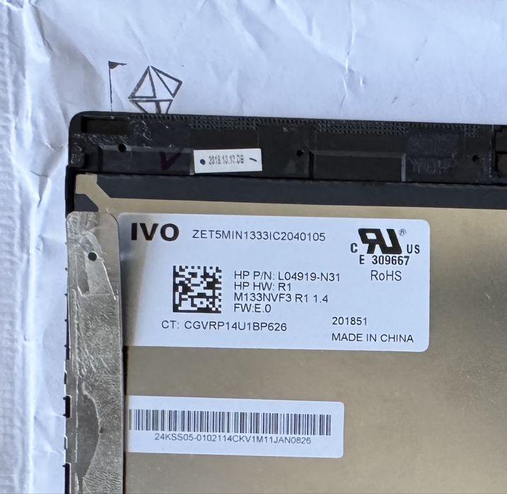Дисплей hp elitebook x360 1030 g3 40pin