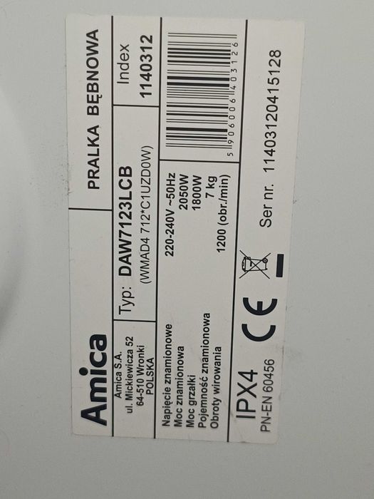 Programator Amica  DAW7123LCB